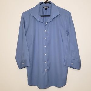 Lands End womens button down 3/4 sleeve size 14